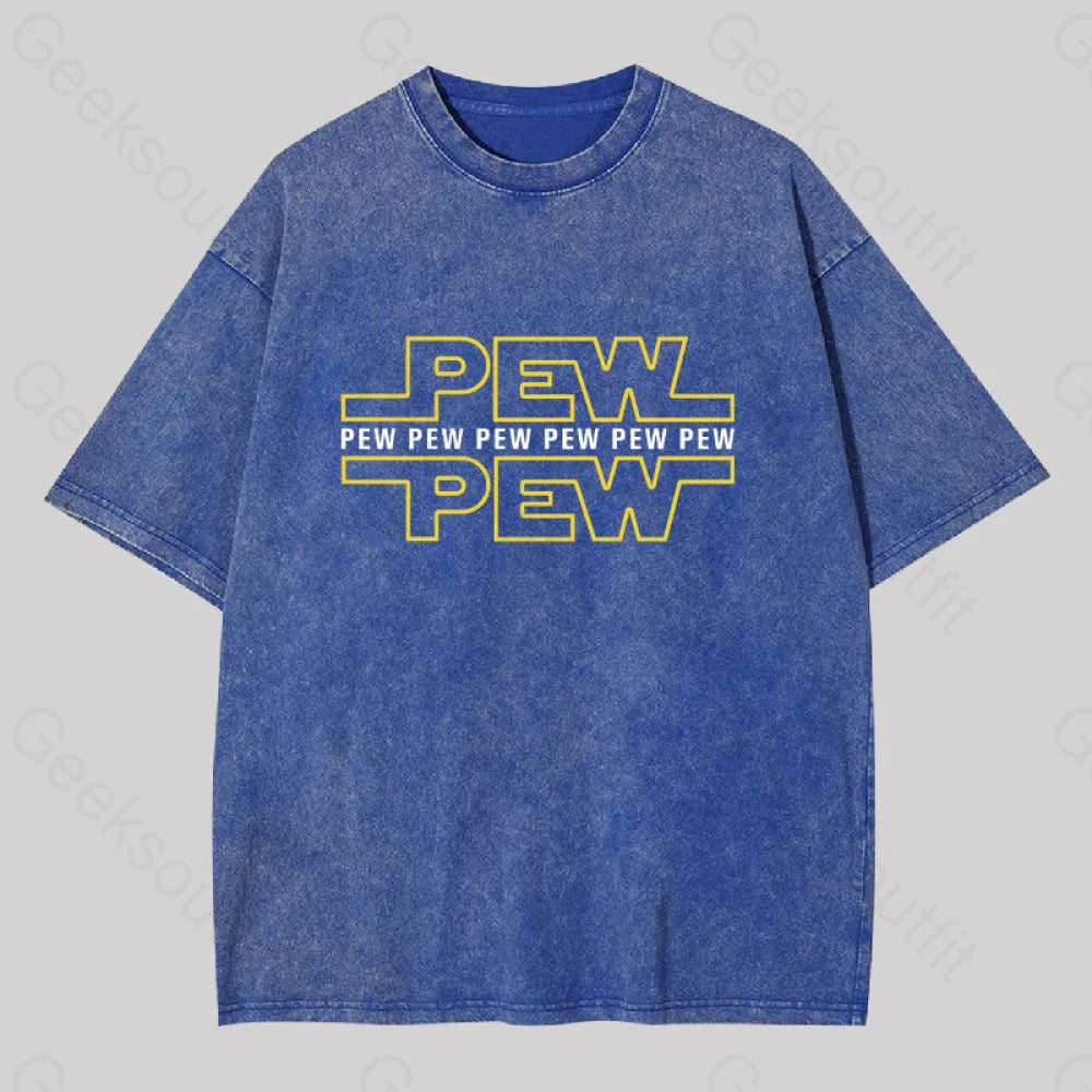 Pew Washed T-Shirt Blue / S