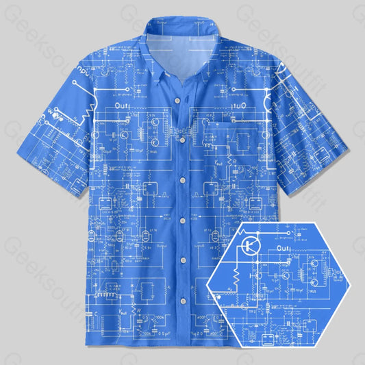 Physical Circuit Diagram Button Up Pocket Shirt