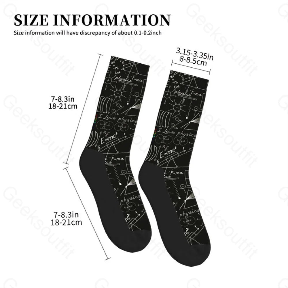 Physics Notebook Men’s Socks