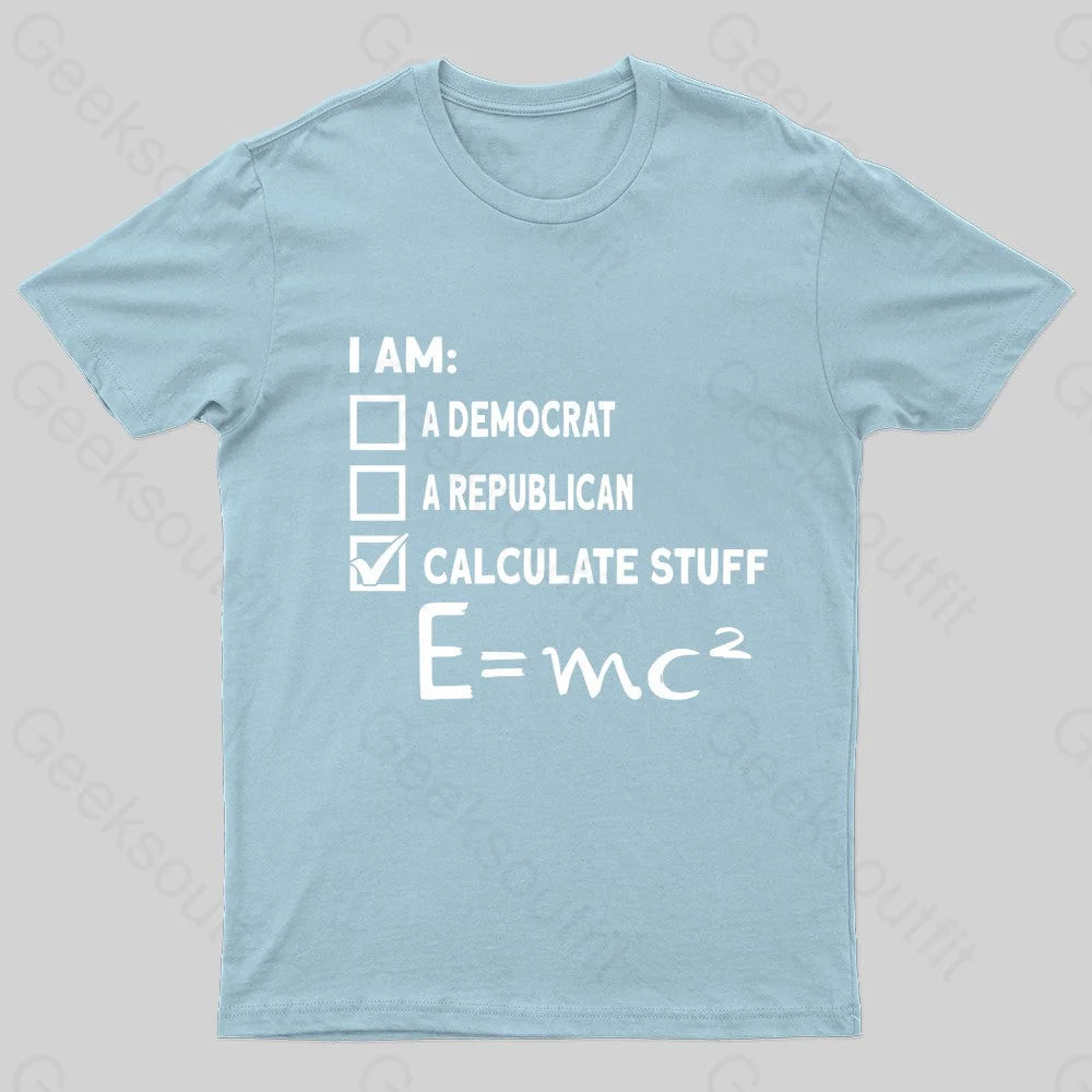 Physics Scientist Nerd T-Shirt Light Blue / S