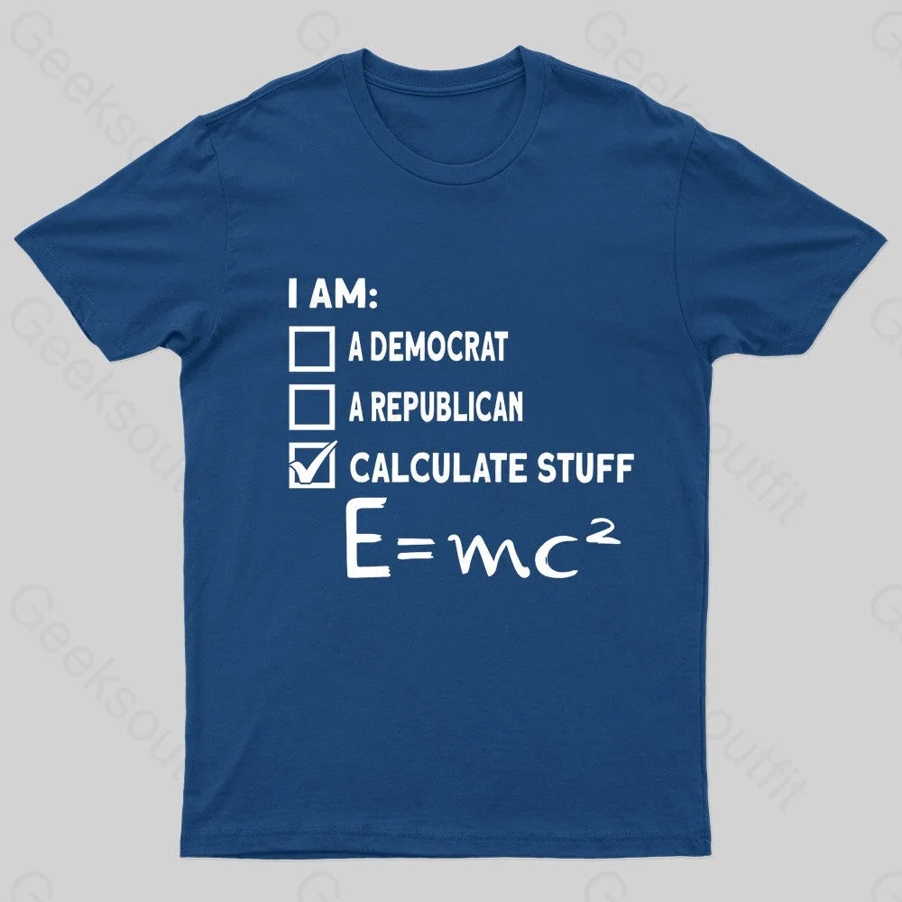 Physics Scientist Nerd T-Shirt Navy / S