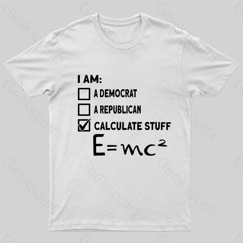 Physics Scientist Nerd T-Shirt White / S