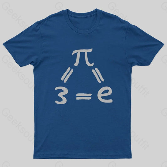 Pi=E=3 Nerd T-Shirt Navy / S