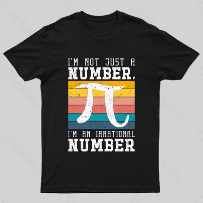 Pi Irrational Number Geek T-Shirt Black / S