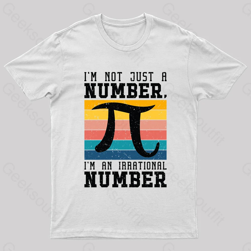 Pi Irrational Number Geek T-Shirt White / S