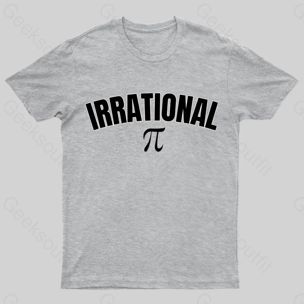 Pi Math Geek T-Shirt Grey / S