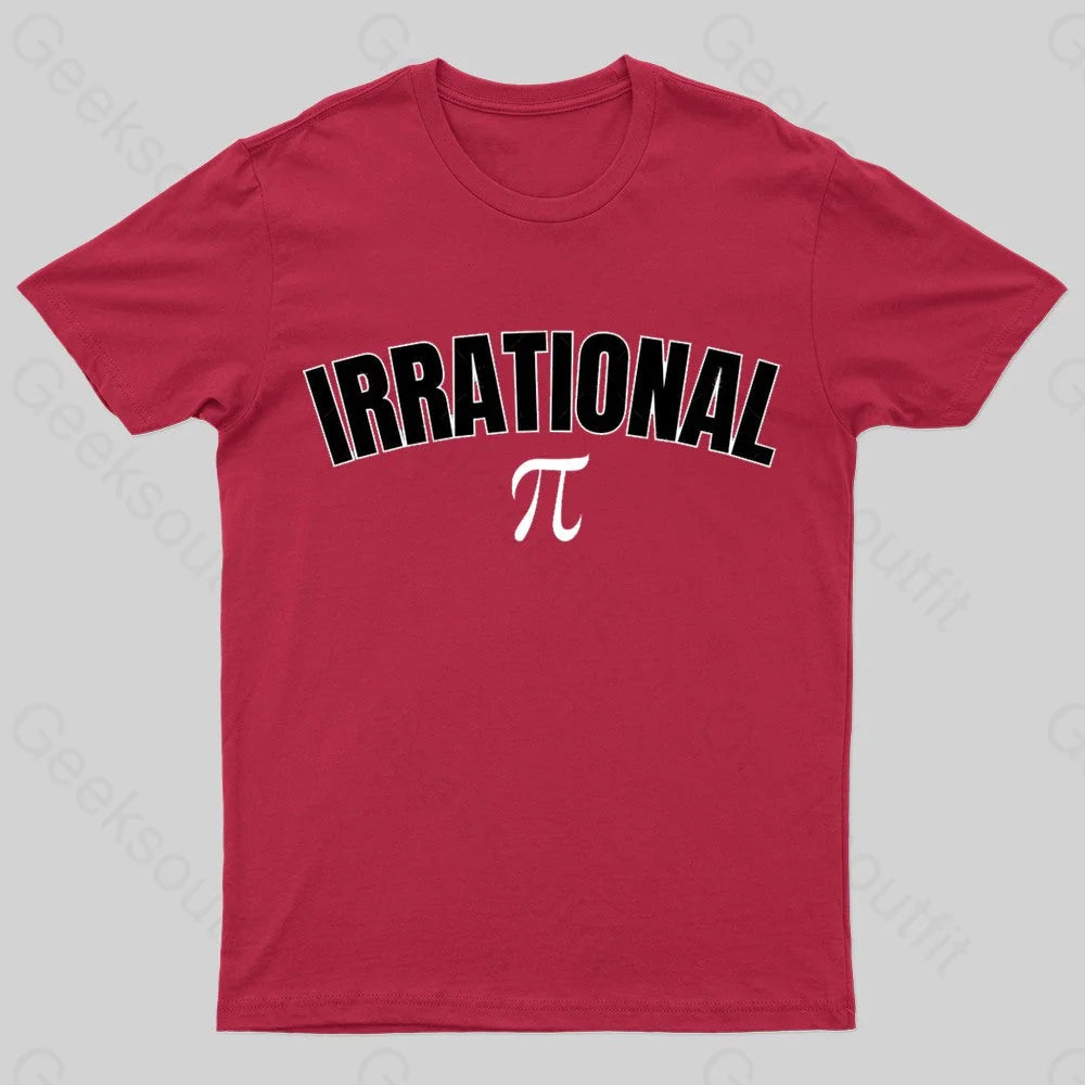 Pi Math Geek T-Shirt Red / S