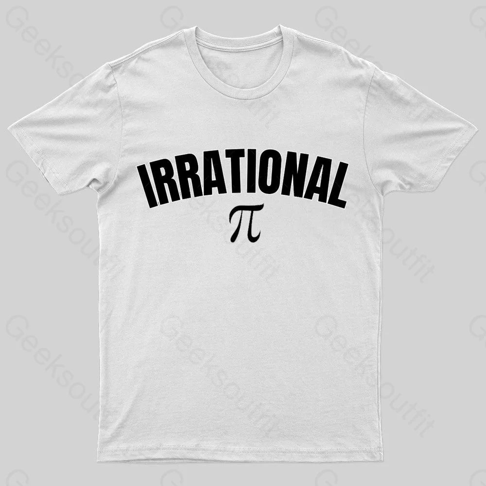 Pi Math Geek T-Shirt White / S