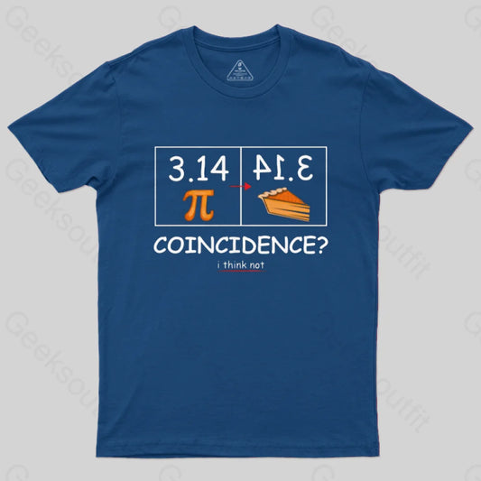 Pi Pie Math Professor T-Shirt Navy / S