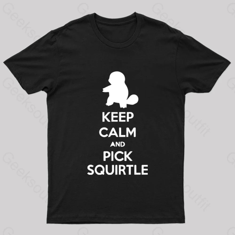 Pick Squirtle T-Shirt Black / S