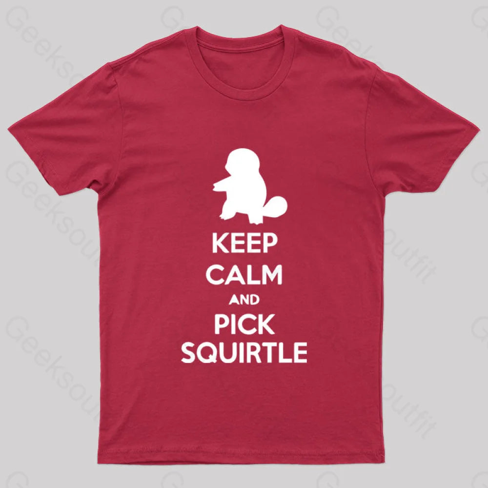 Pick Squirtle T-Shirt Red / S