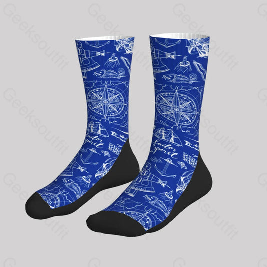 Pirates Dangerous Ocean Men’s Socks Sks119