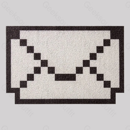 Pixel Envelope Funny Imitation Wool Rug 80Cm /