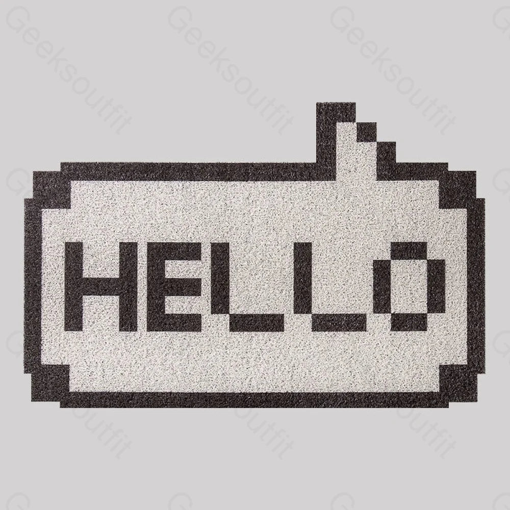 Pixel Envelope Funny Imitation Wool Rug 80Cm / Hello