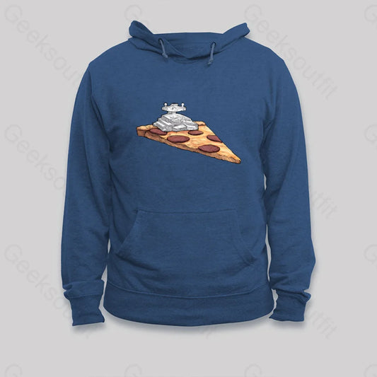 Pizza Destroyer Hoodie Dark Blue / S