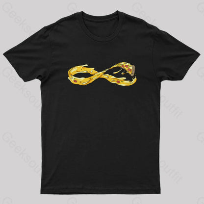 Pizza Infinity Geek T-Shirt Black / S Yc