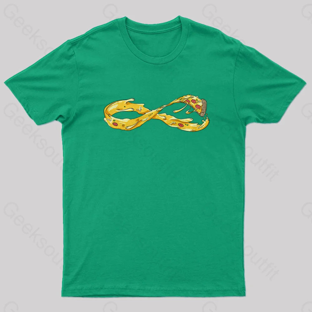 Pizza Infinity Geek T-Shirt Green / S Yc