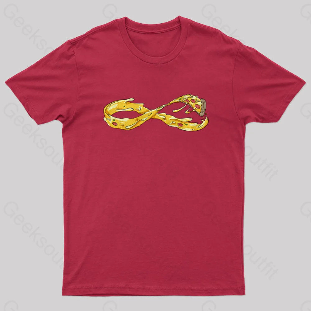 Pizza Infinity Geek T-Shirt Red / S Yc