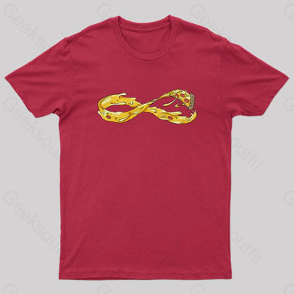 Pizza Infinity Geek T-Shirt Red / S Yc