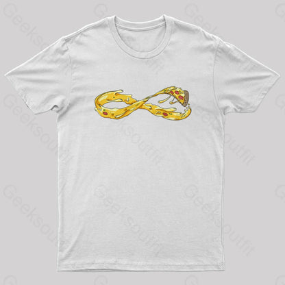 Pizza Infinity Geek T-Shirt White / S Yc