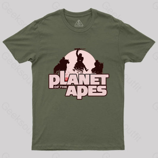 Planet Of The Apes T-Shirt Army Green / S