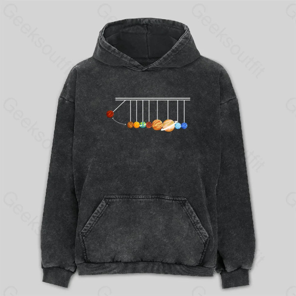 Planetary Physics Experiment Washed Hoodie M