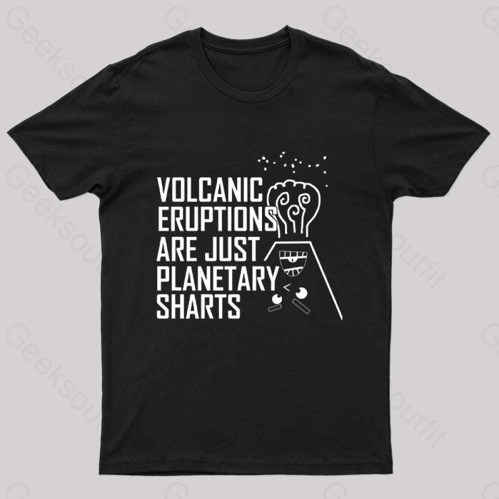 Planetary Sharts Geek T-Shirt Black / S