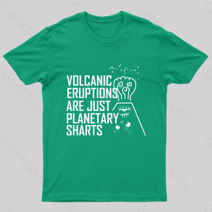 Planetary Sharts Geek T-Shirt Green / S