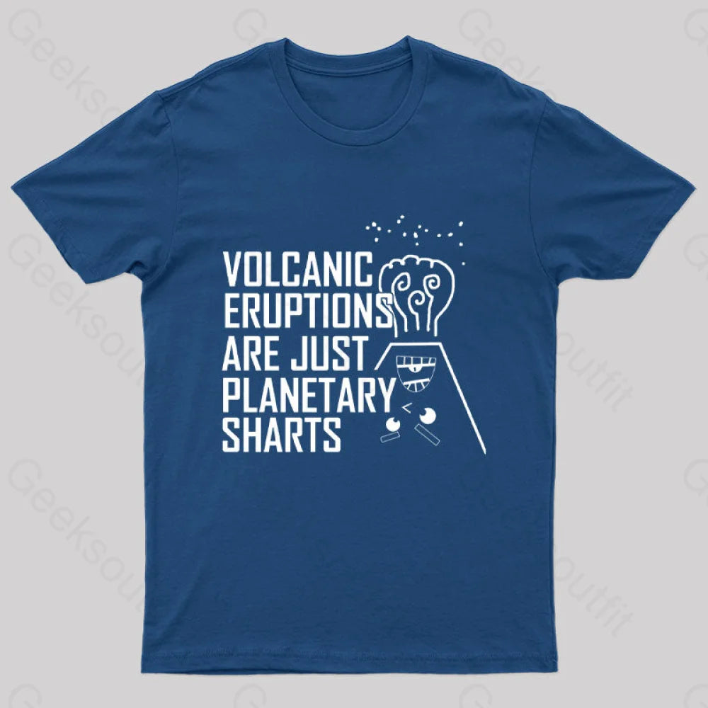 Planetary Sharts Geek T-Shirt Navy / S