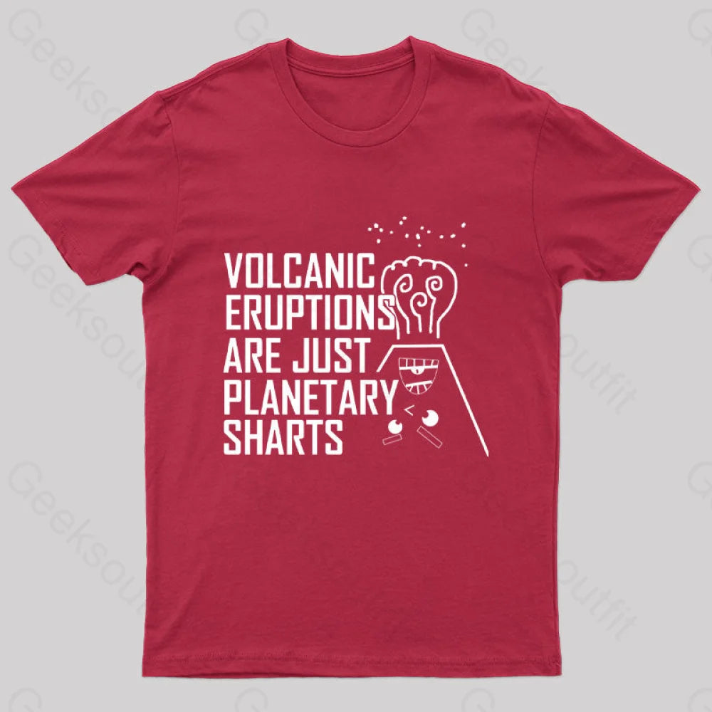 Planetary Sharts Geek T-Shirt Red / S