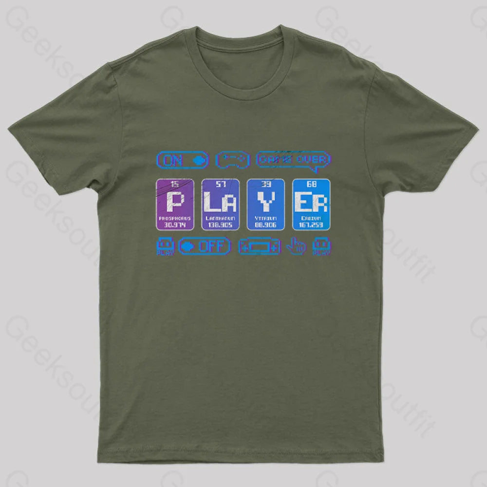 Player Geek T-Shirt Army Green / S