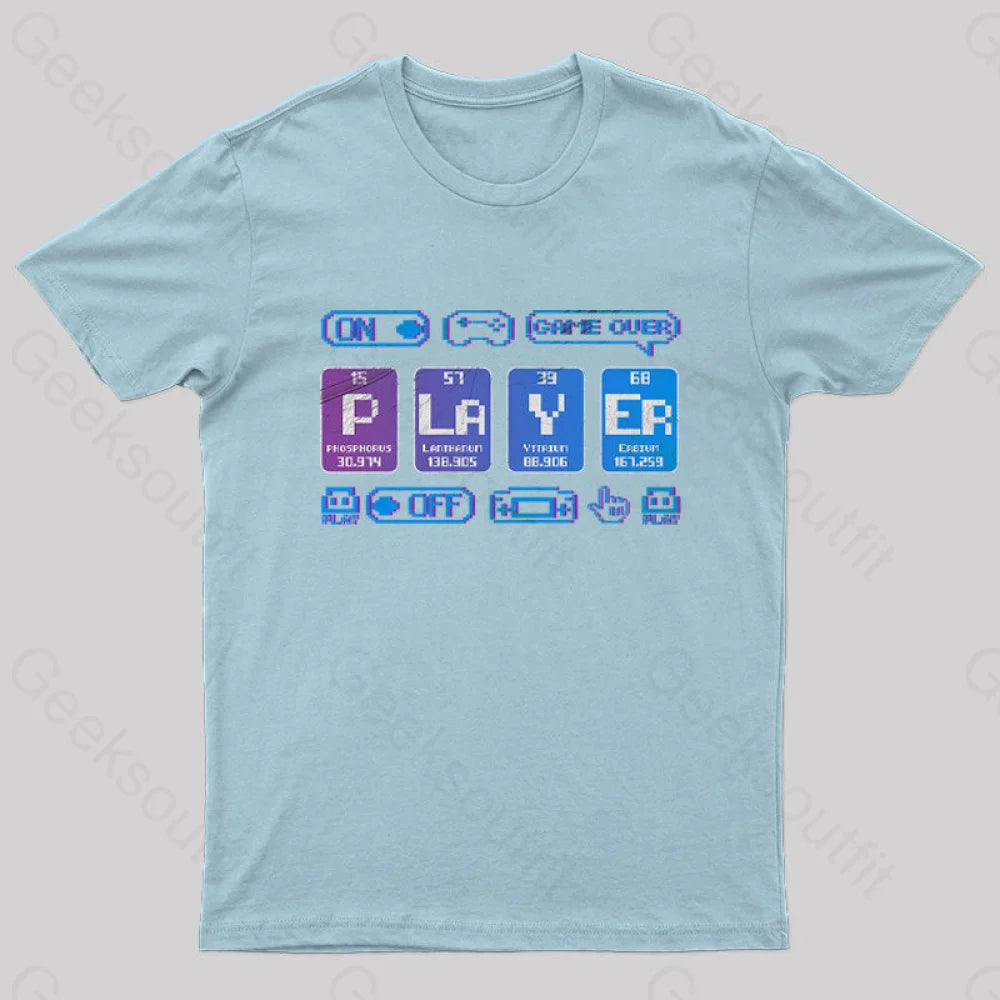 Player Geek T-Shirt Light Blue / S