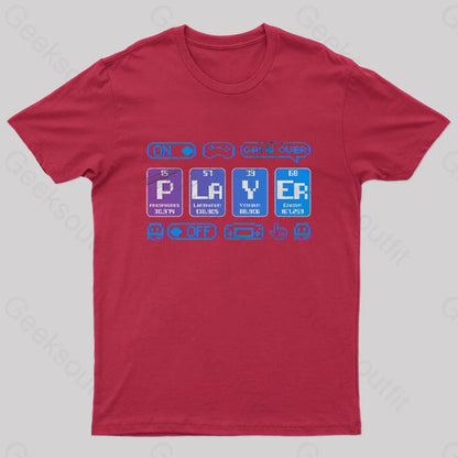 Player Geek T-Shirt Red / S