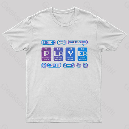 Player Geek T-Shirt White / S