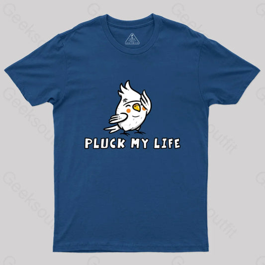 Pluck My Life T-Shirt Navy / S