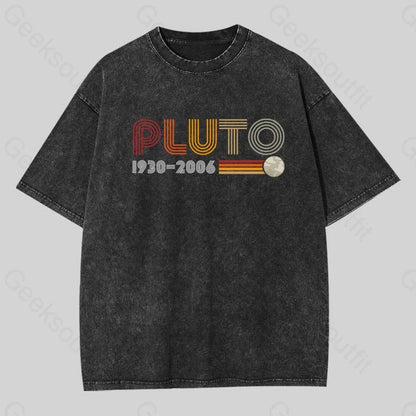 Pluto Washed T-Shirt Black / S