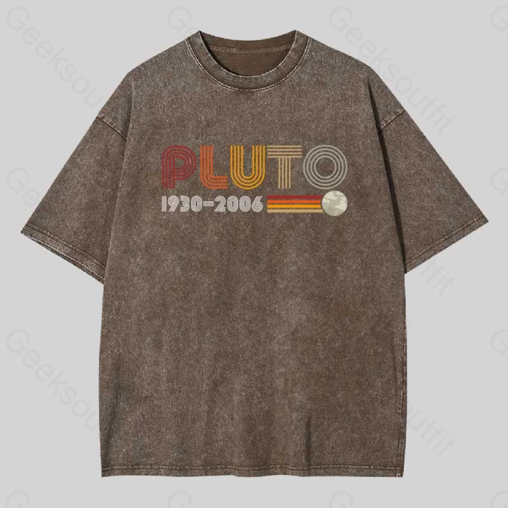 Pluto Washed T-Shirt Coffee / S