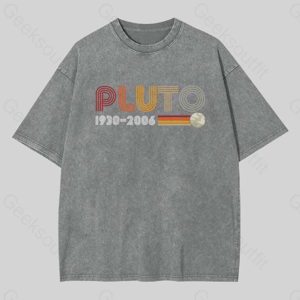 Pluto Washed T-Shirt Grey / S