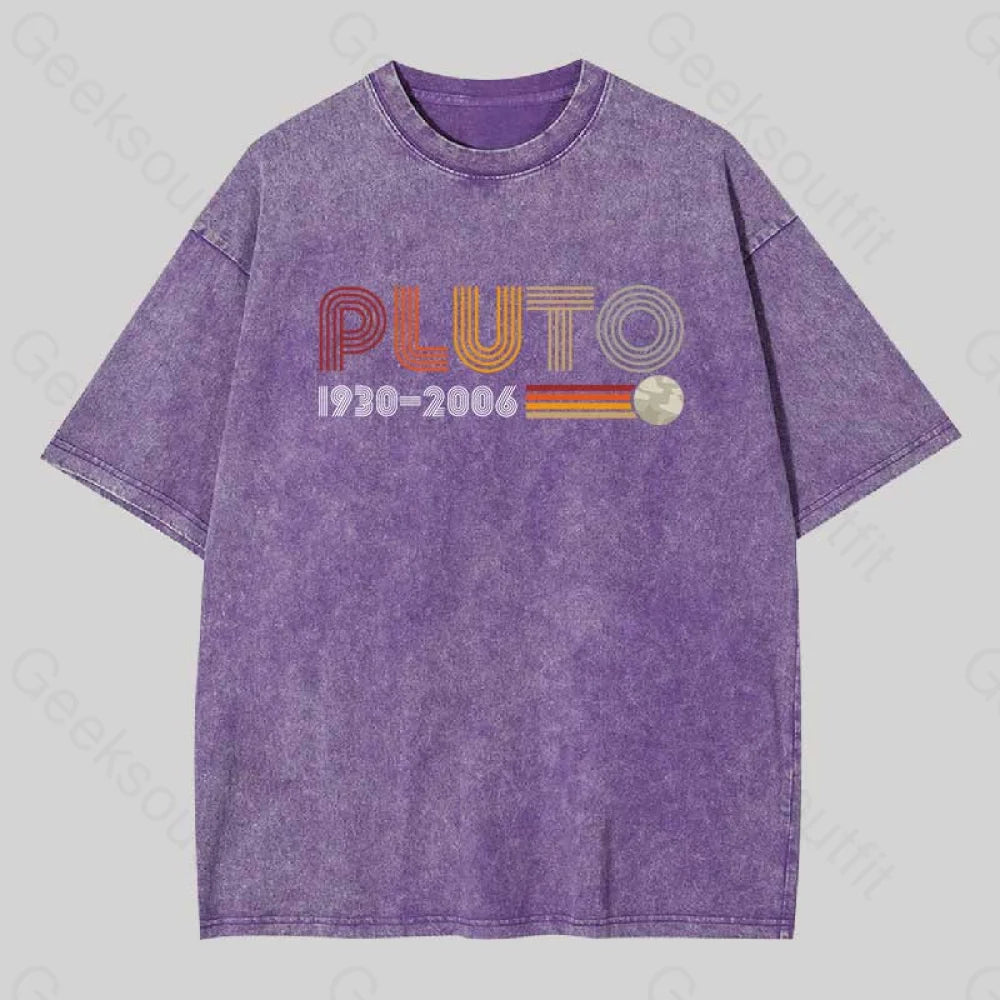 Pluto Washed T-Shirt Purple / S