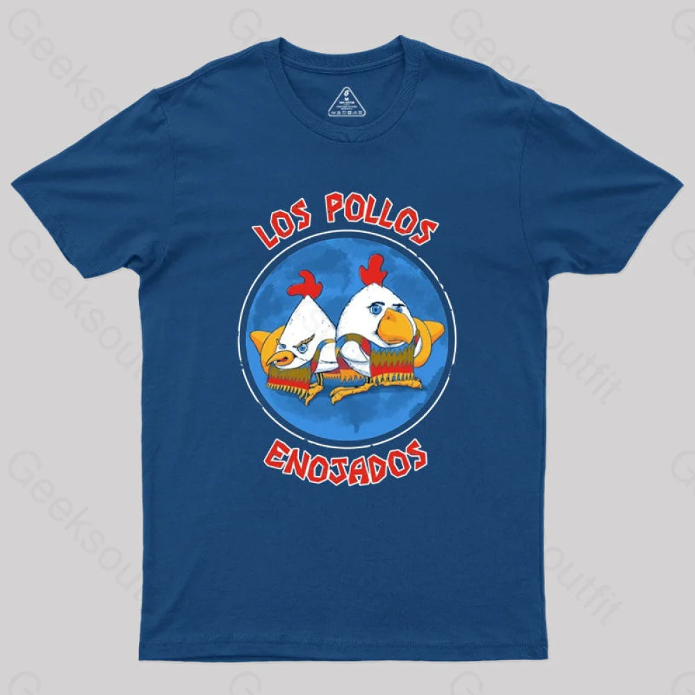 Pollos Enojados Geek T-Shirt Navy / S