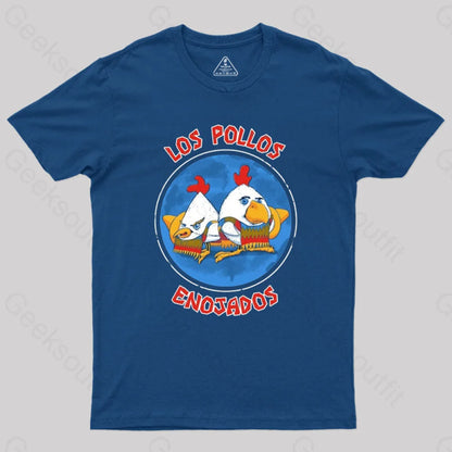 Pollos Enojados Geek T-Shirt Navy / S