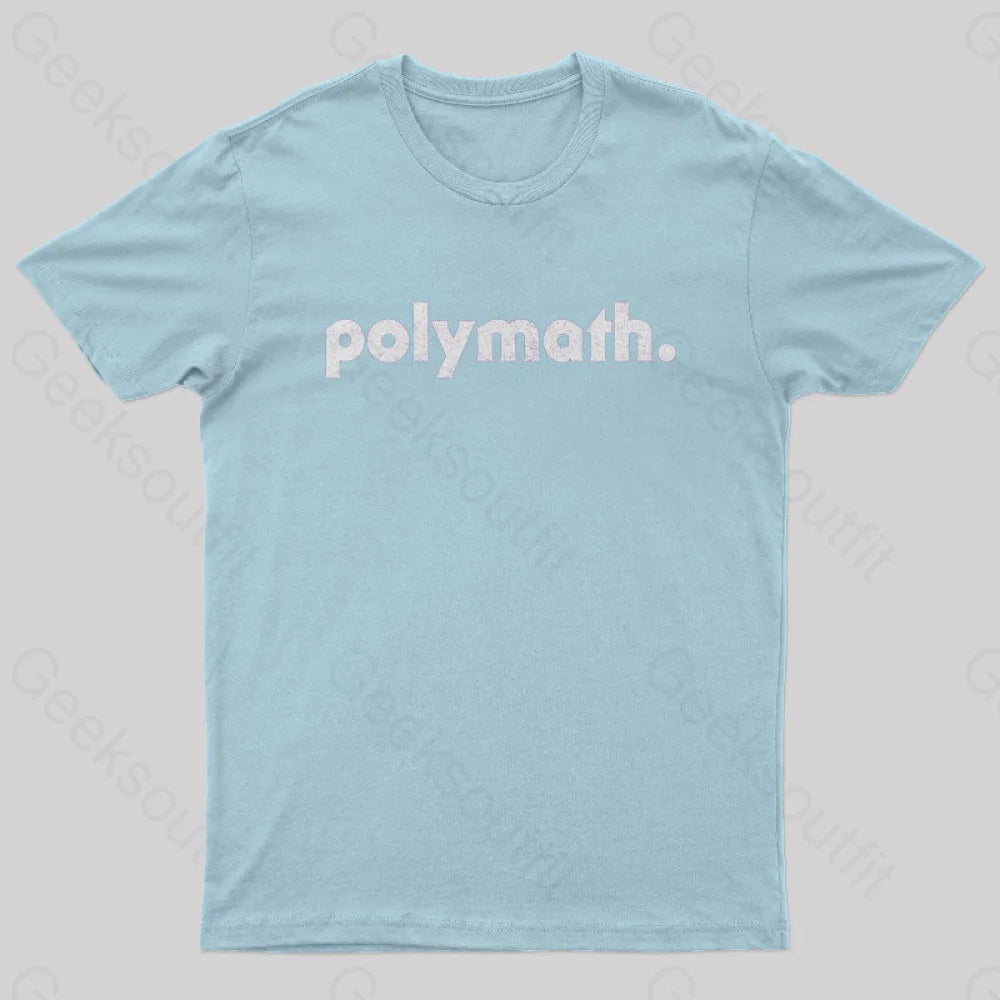 Polymath Geek T-Shirt Light Blue / S