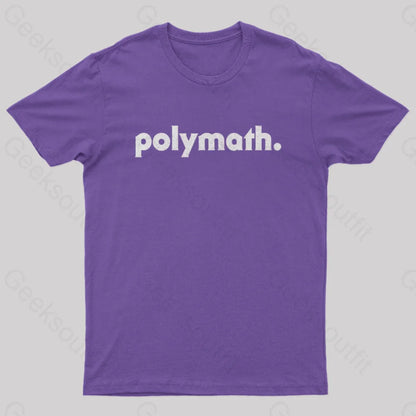 Polymath Geek T-Shirt Purple / S