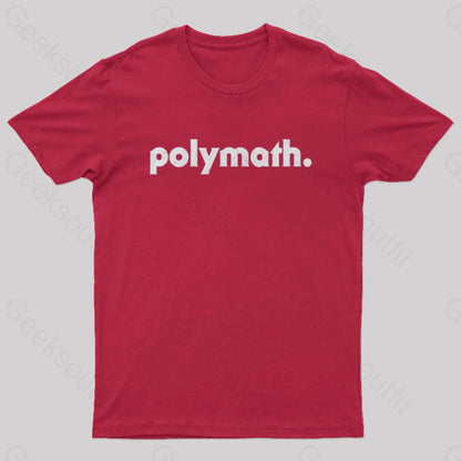 Polymath Geek T-Shirt Red / S