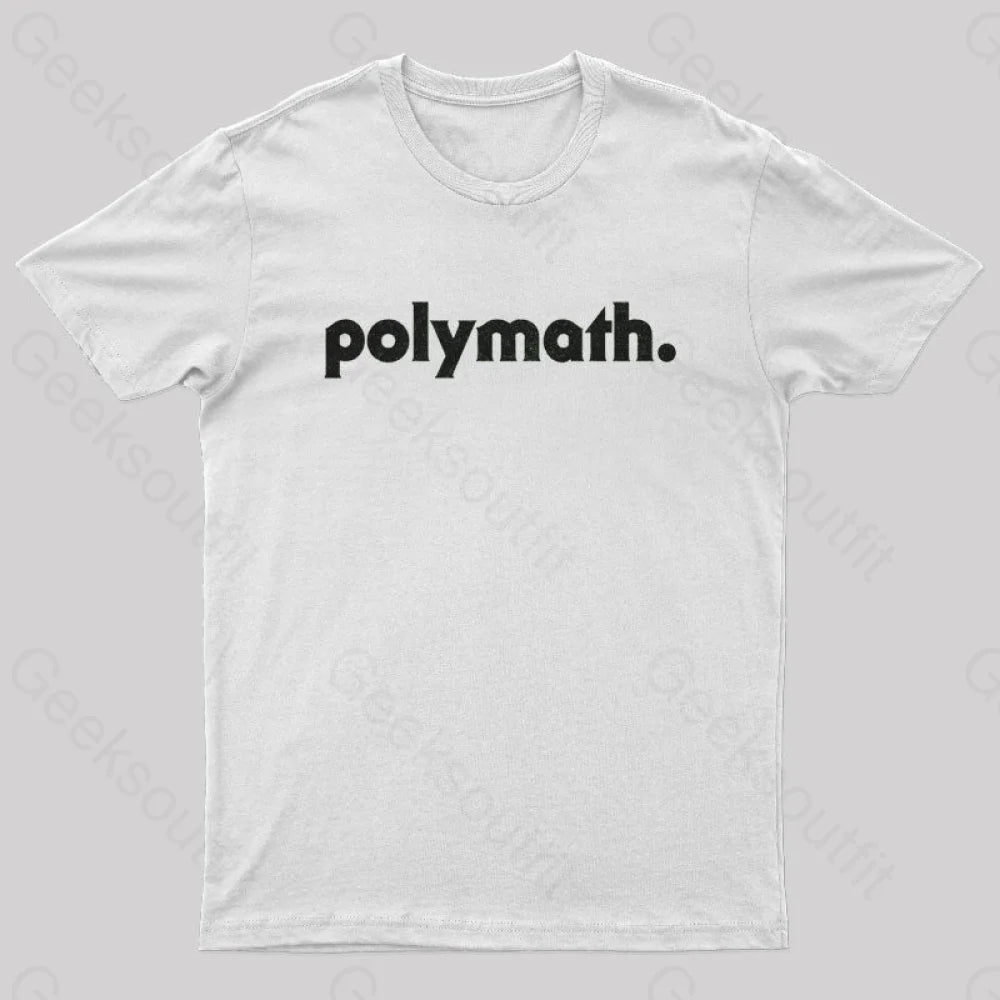 Polymath Geek T-Shirt White / S