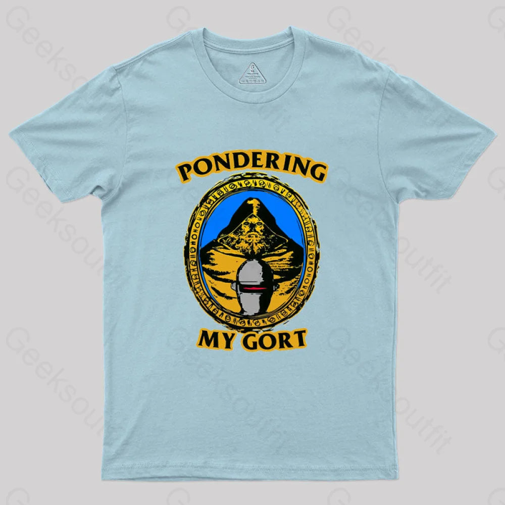 Pondering My Gort Orb Geek T-Shirt Light Blue / S