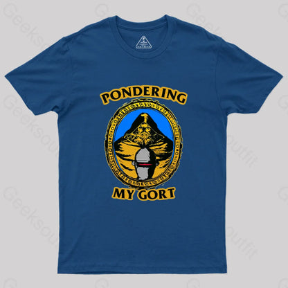 Pondering My Gort Orb Geek T-Shirt Navy / S