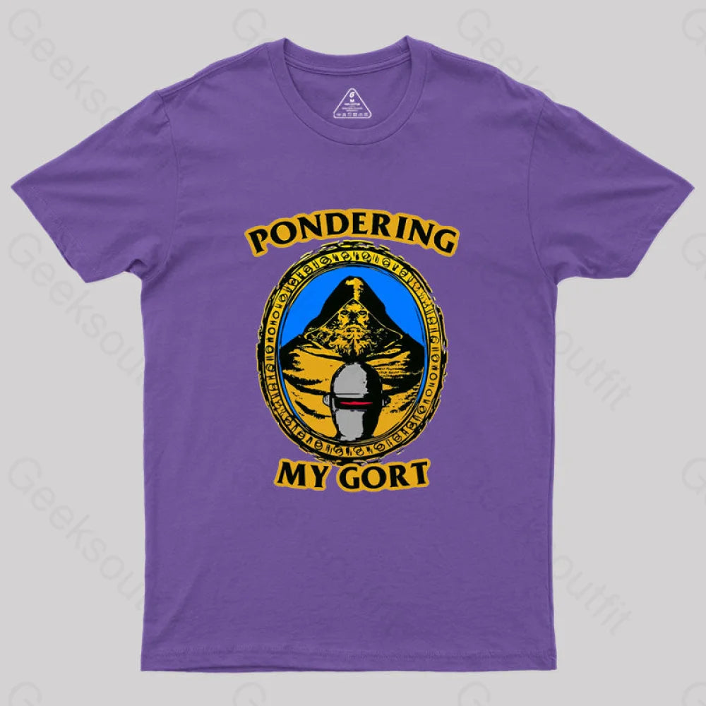 Pondering My Gort Orb Geek T-Shirt Purple / S