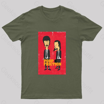 Poop Friction Geek T-Shirt Army Green / S