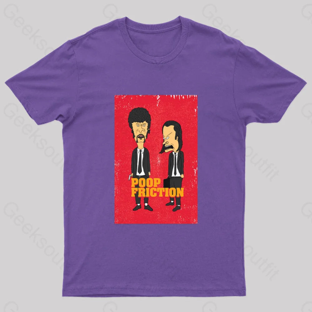 Poop Friction Geek T-Shirt Purple / S